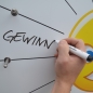 Preview: Glücksrad Premium 80 cm Whiteboard Detail Stift