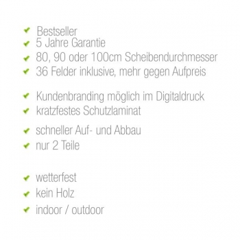 Preview: Glücksrad Premium 80 cm - Eigenes Design